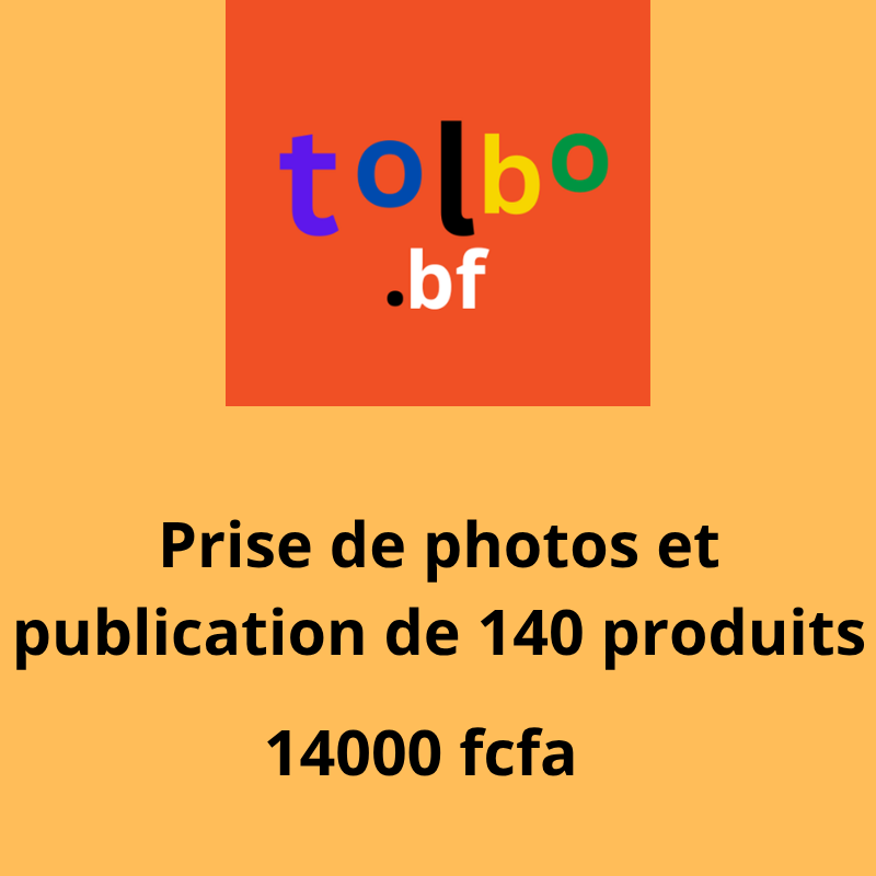 Service de prise de photos et de publication de 140 produits