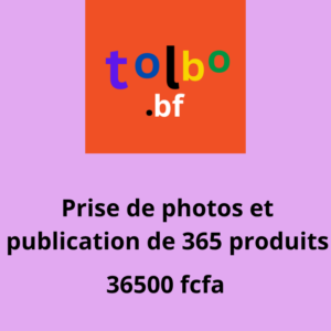Service de prise de photos et de publication de 365 produits