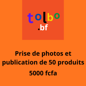 Service de prise de photos et de publication de 50 produits